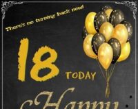 Happy Birthday 18th poster gift